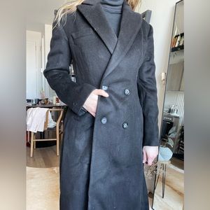 NWT Silk Maison 100% wool long coat